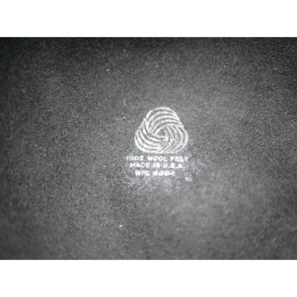 VTG Street Smart by Betmar Ladies Bowler Hat Black Floral 100% Wool Felt USA - Picture 13 of 13